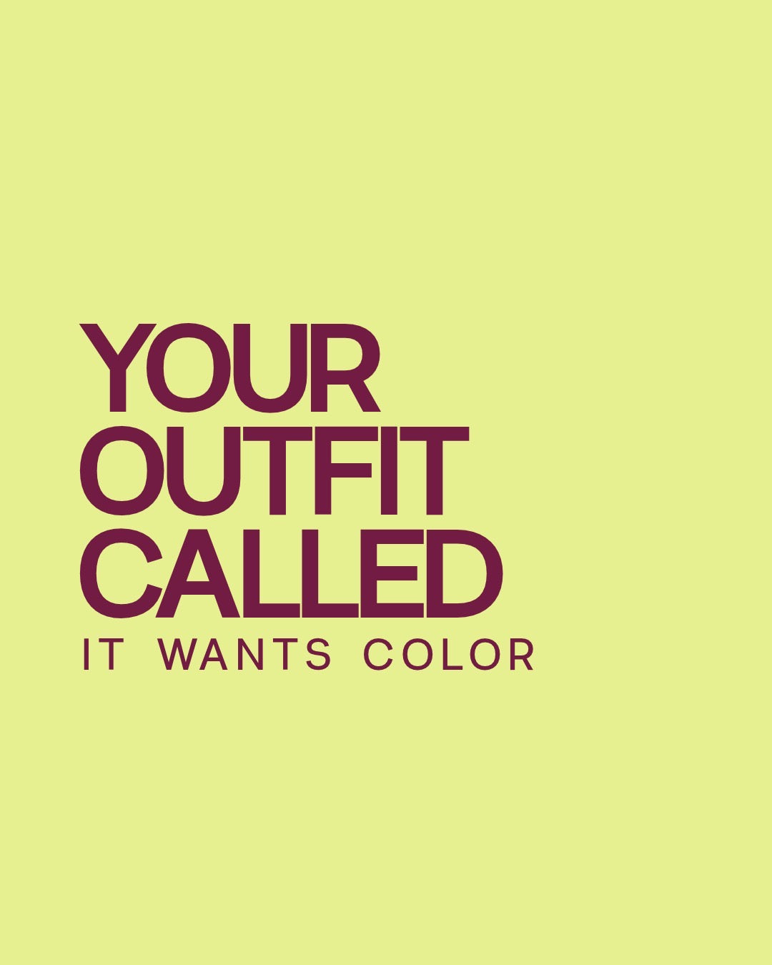 Your outfit called — it wants color. NINO gift card